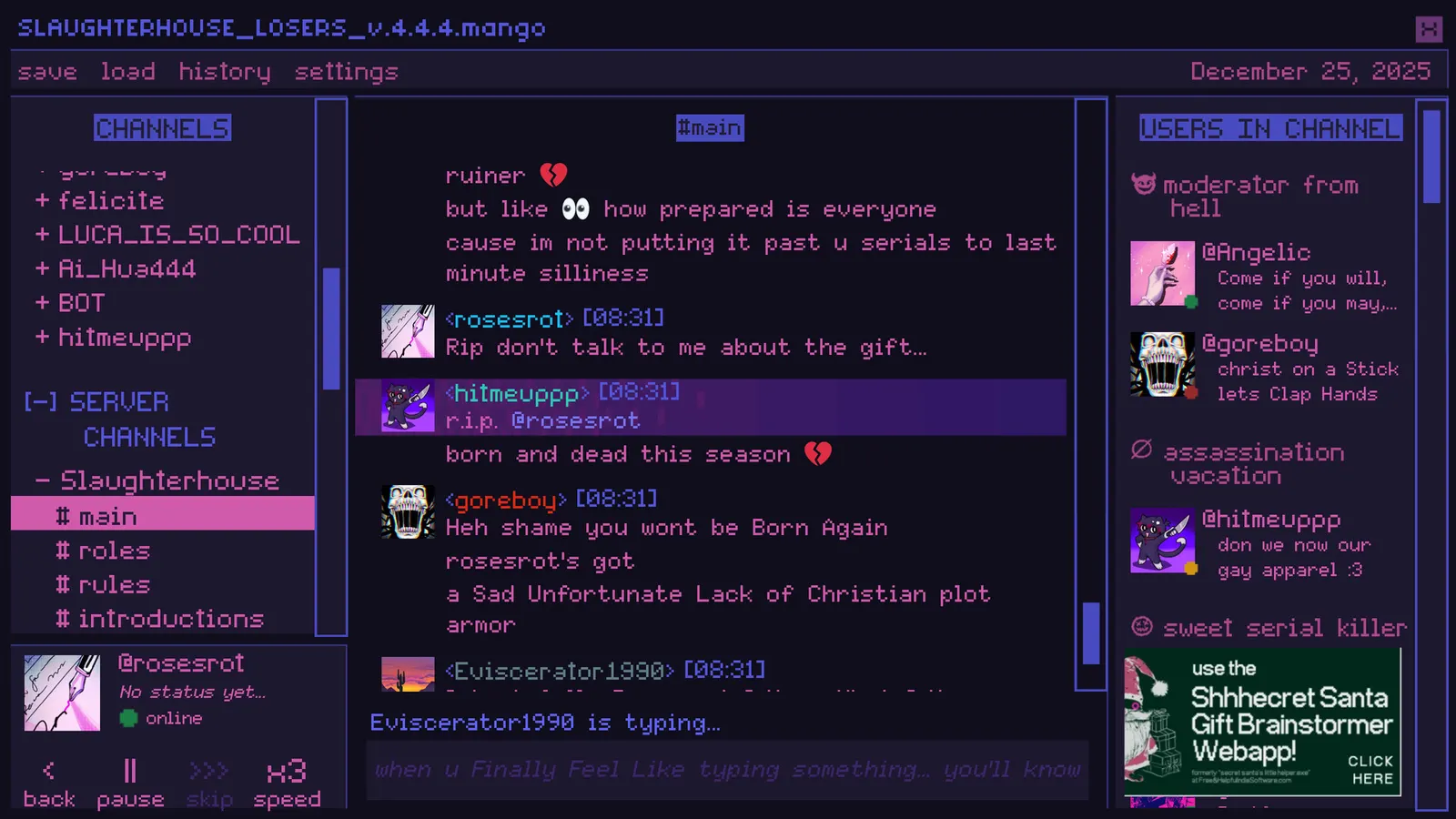 A Killer Chat! Christmas media 6
