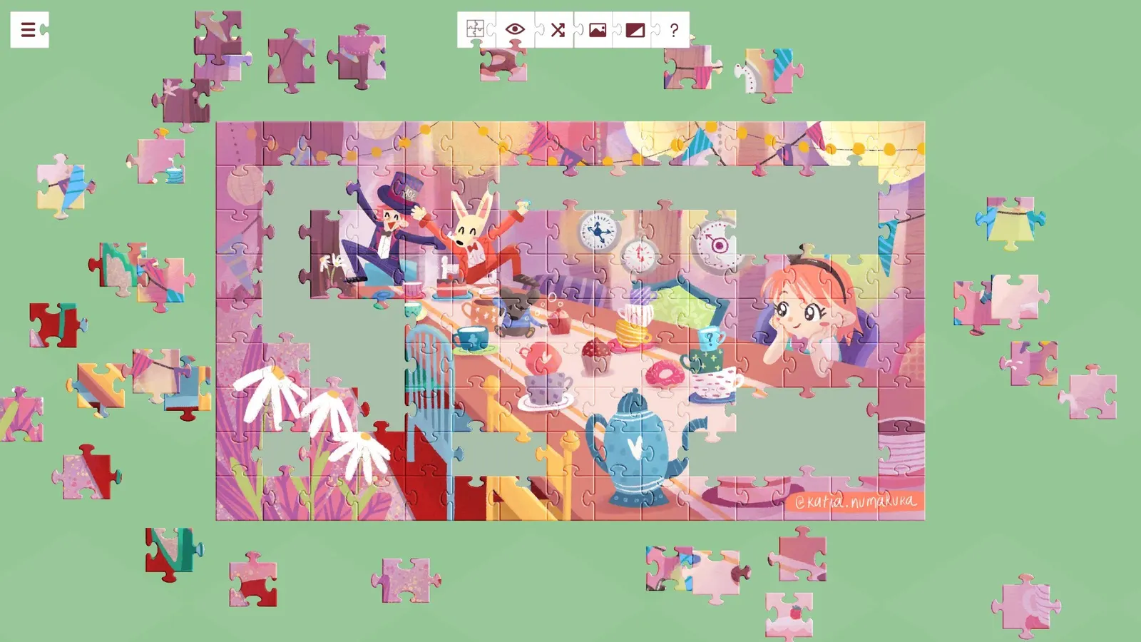 Alice in Wonderland - a jigsaw puzzle tale media 2
