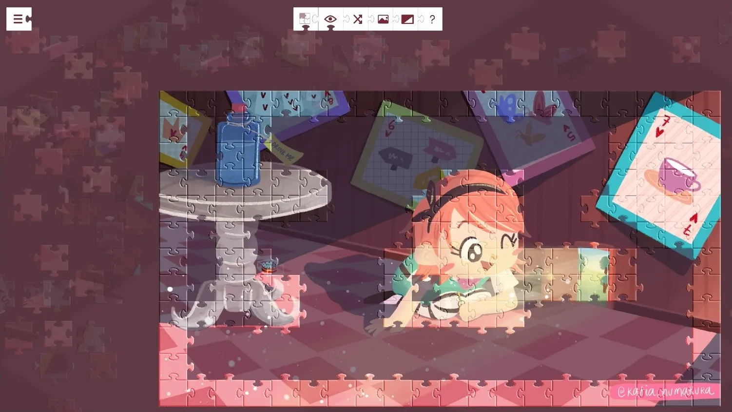 Alice in Wonderland - a jigsaw puzzle tale media 9