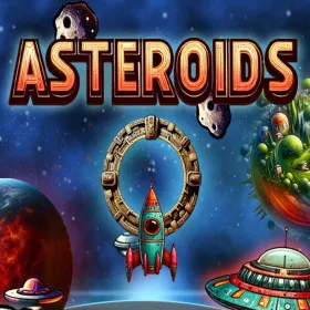 Обкладинка гри Asteroids and Aliens