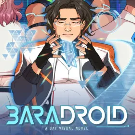 Обкладинка гри Baradroid - A Gay Visual Novel