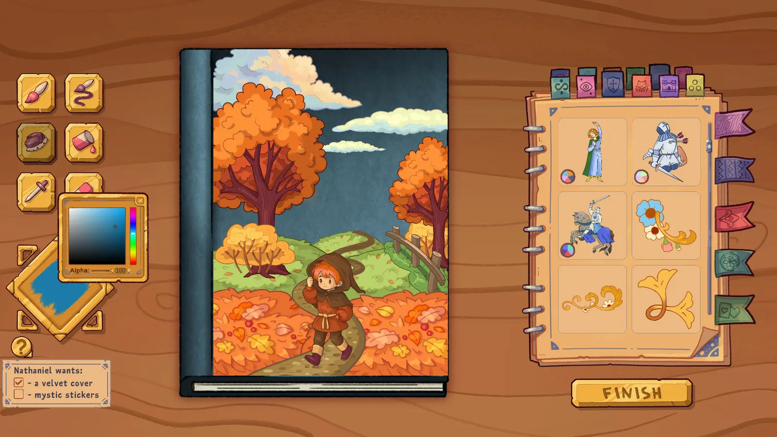 Bookbinding – Dark Cozy Sim media 3