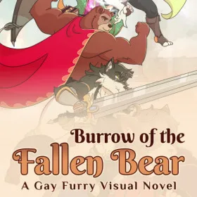Обкладинка гри Burrow of the Fallen Bear: A Gay Furry Visual Novel