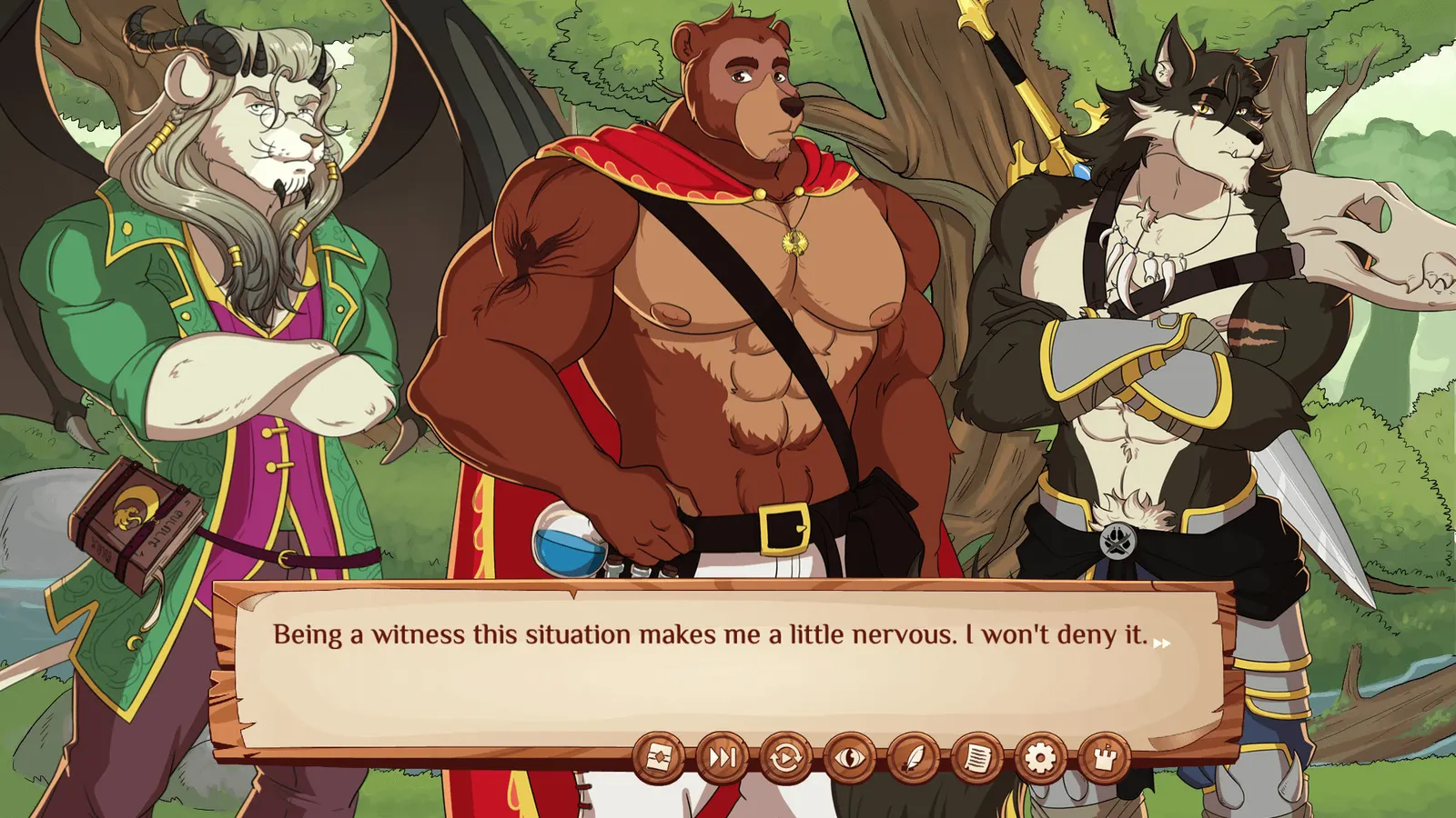 Burrow of the Fallen Bear: A Gay Furry Visual Novel media 13