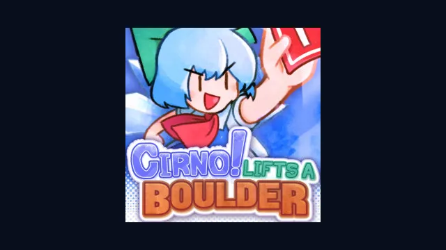 Cirno! Lifts a Boulder