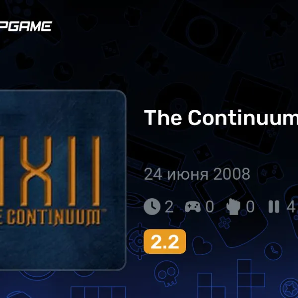 Обкладинка гри The Continuum