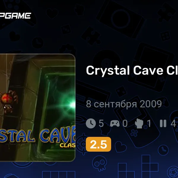 Обкладинка гри Crystal Cave Classic