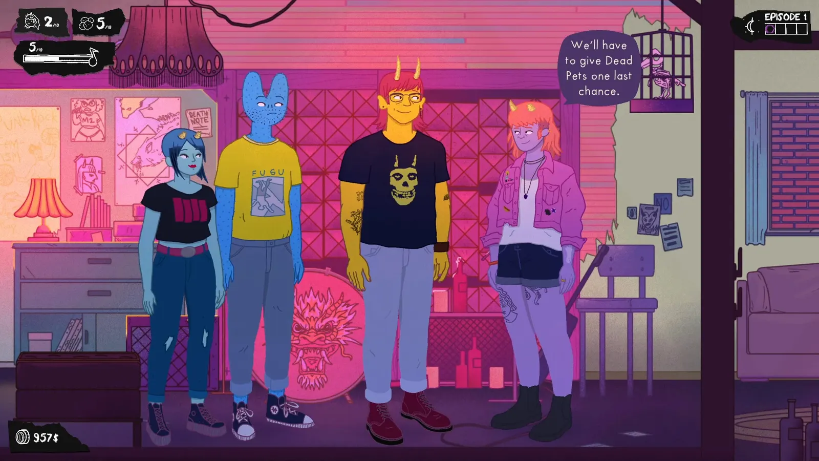 Dead Pets: A Punk Rock Slice of Life Sim media 2
