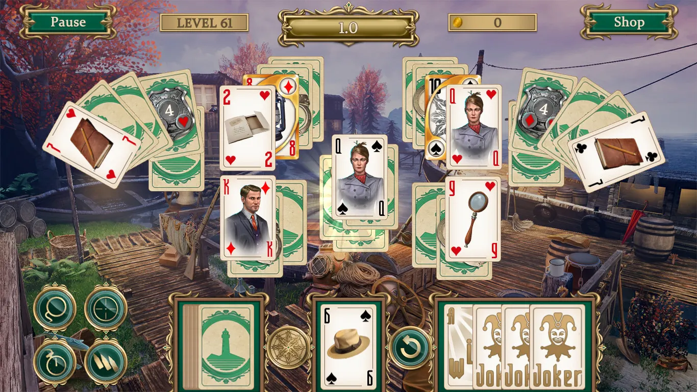 Detective notes. Lighthouse Mystery Solitaire media 2
