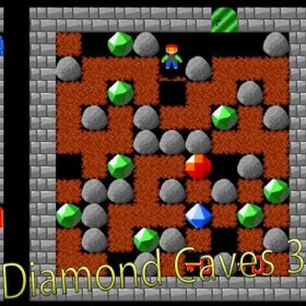 Обкладинка гри Diamond Caves 3