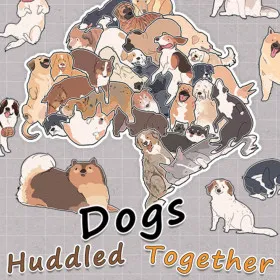 Обкладинка гри Dogs Huddled Together 挤在一起的狗狗们