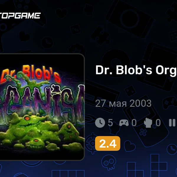 Обкладинка гри Dr. Blob's Organism