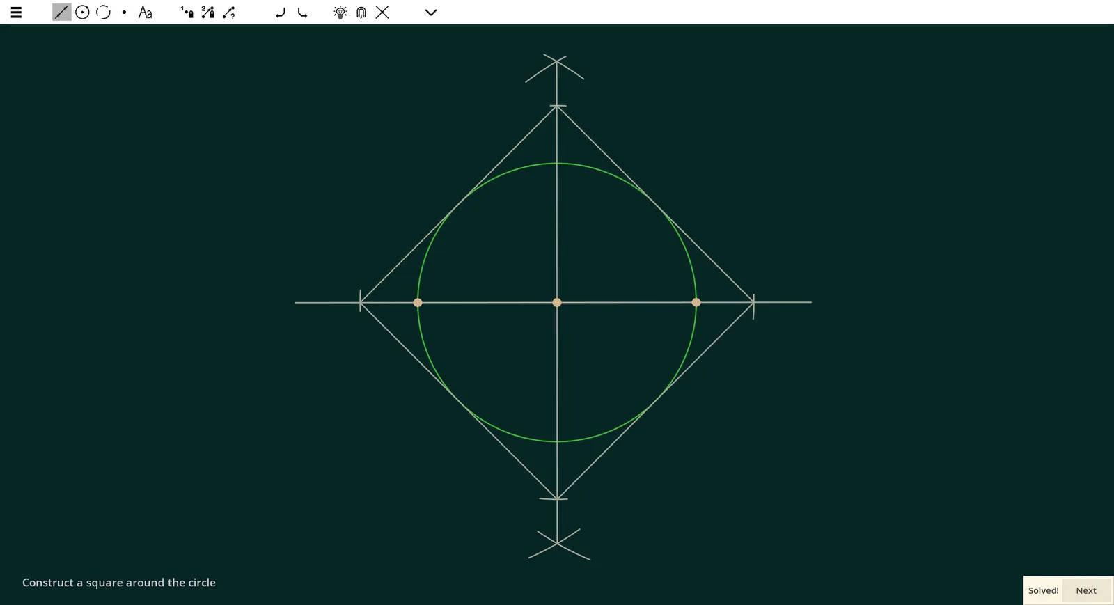 Ecocoru : Euclidean Constructions -- Compass & Ruler media 4