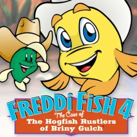 Обкладинка гри Freddi Fish 4: The Case of the Hogfish Rustlers of Briny Gulch