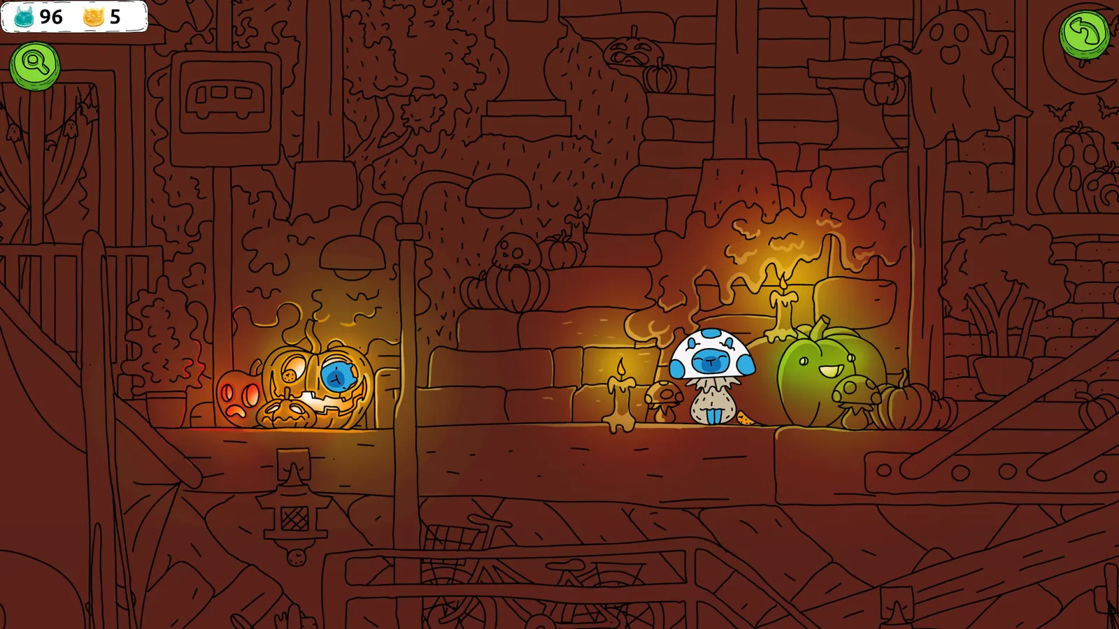 Hidden Capybaras with Orange and Pumpkins: Spooky Halloween Edition media 2