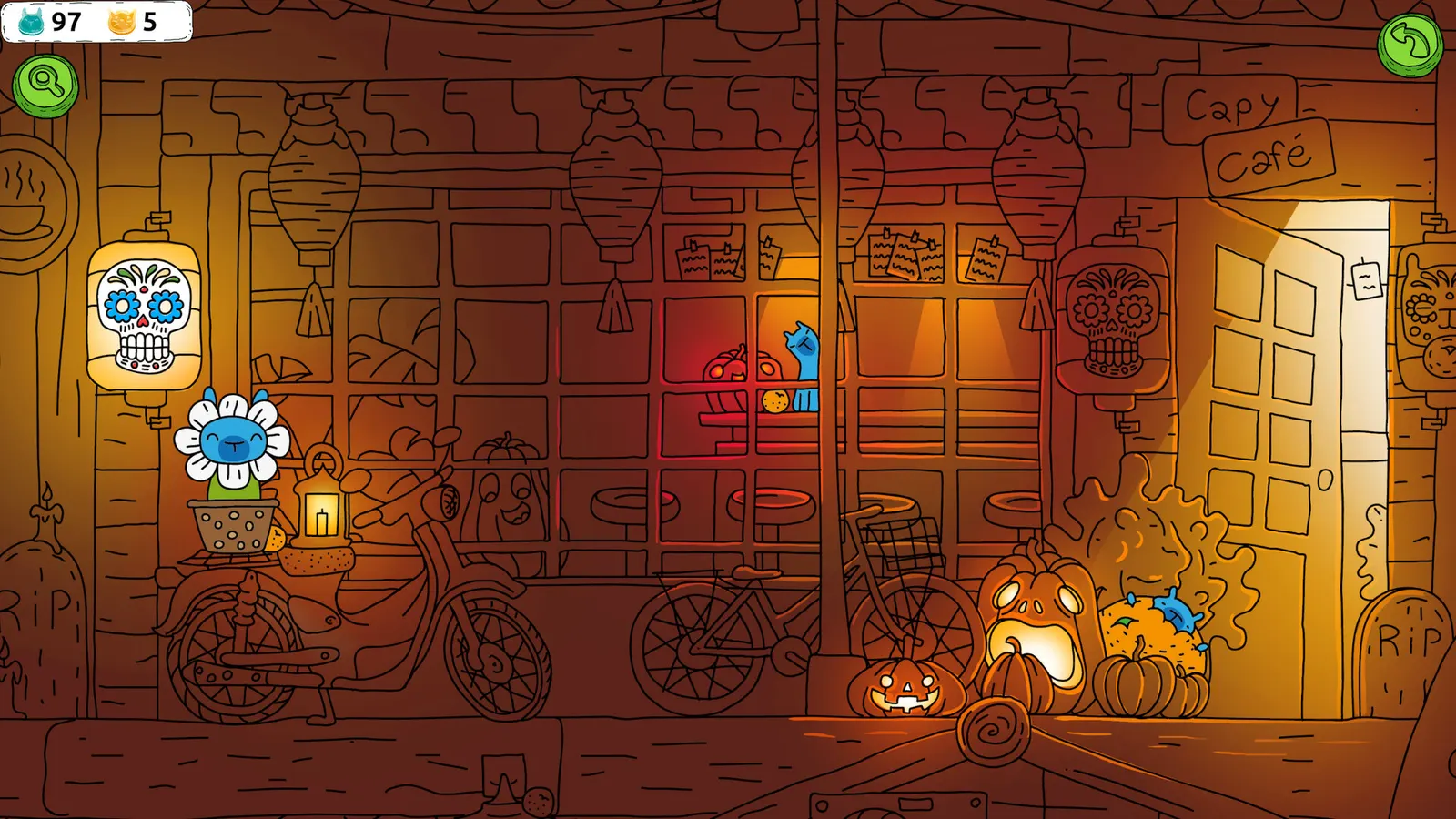 Hidden Capybaras with Orange and Pumpkins: Spooky Halloween Edition media 4