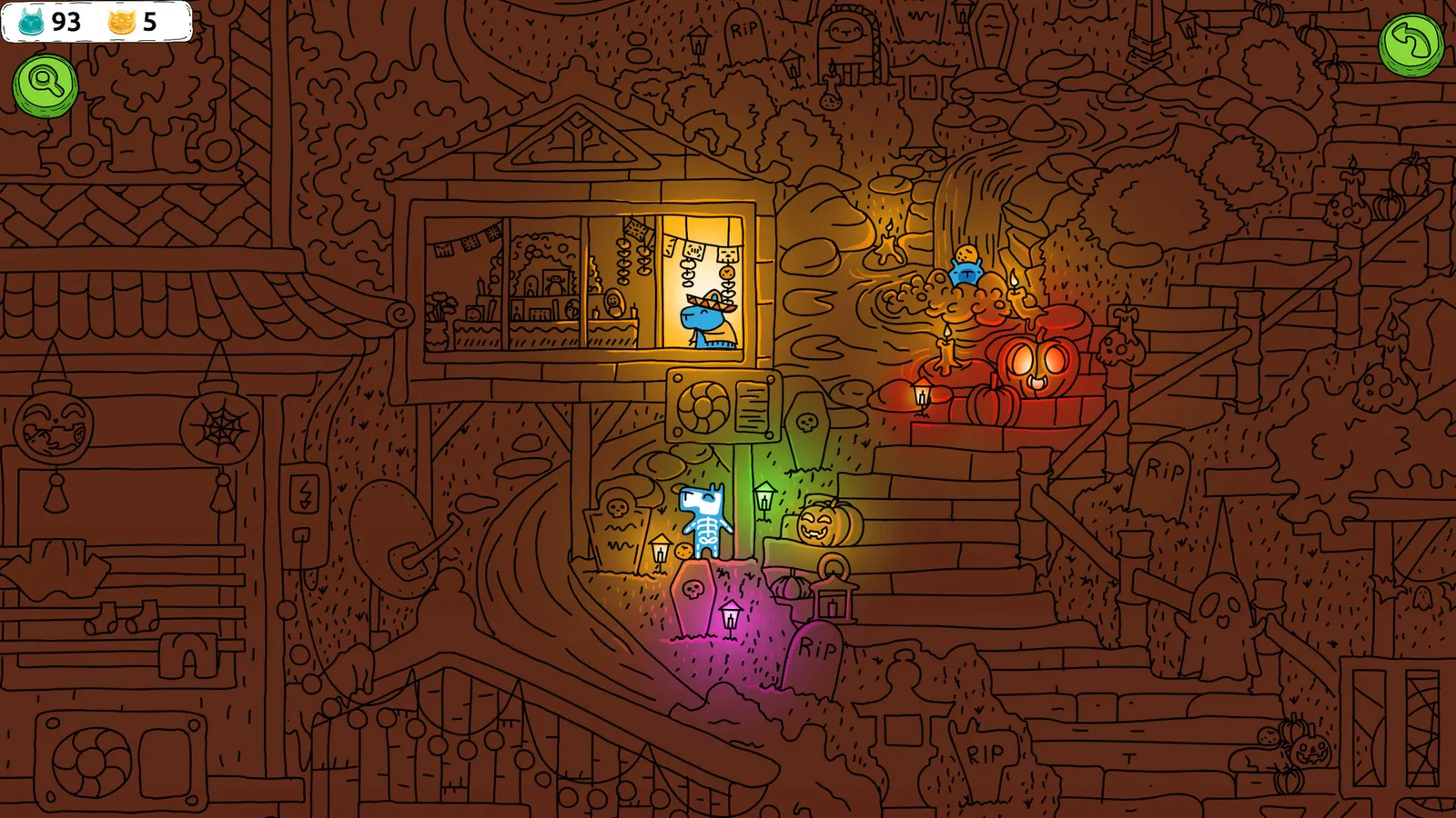 Hidden Capybaras with Orange and Pumpkins: Spooky Halloween Edition media 5