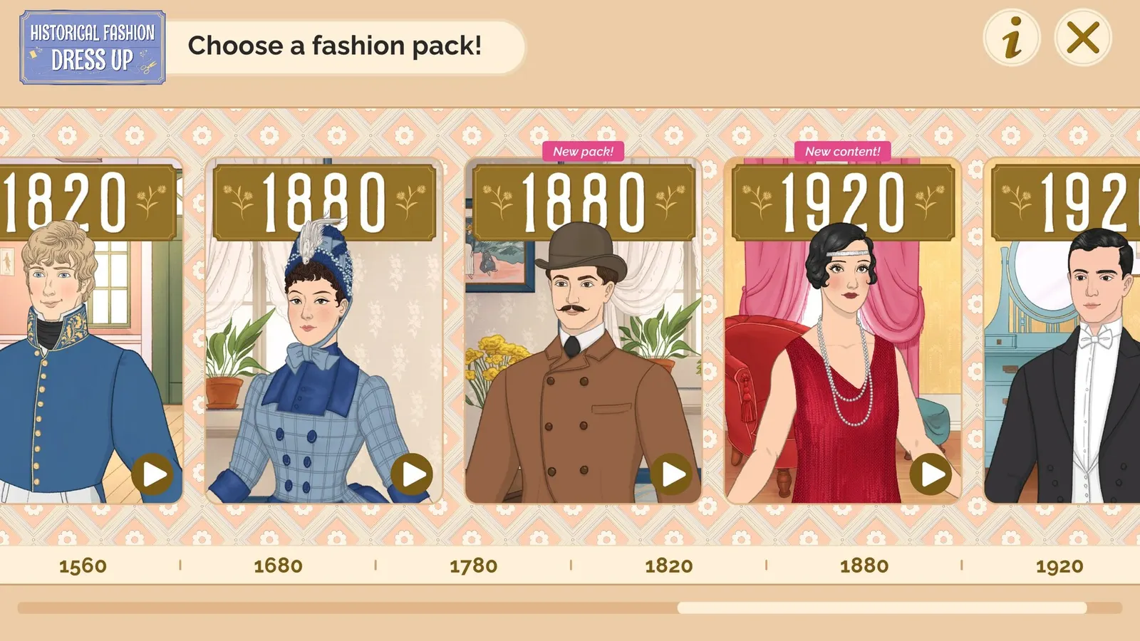 Historical Fashion Dress Up media 2