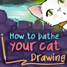 Обкладинка гри How To Bathe Your Cat: Drawing