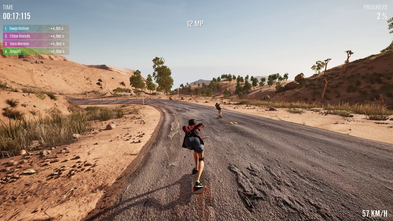 Longboard Skate Downhill Simulator media 1