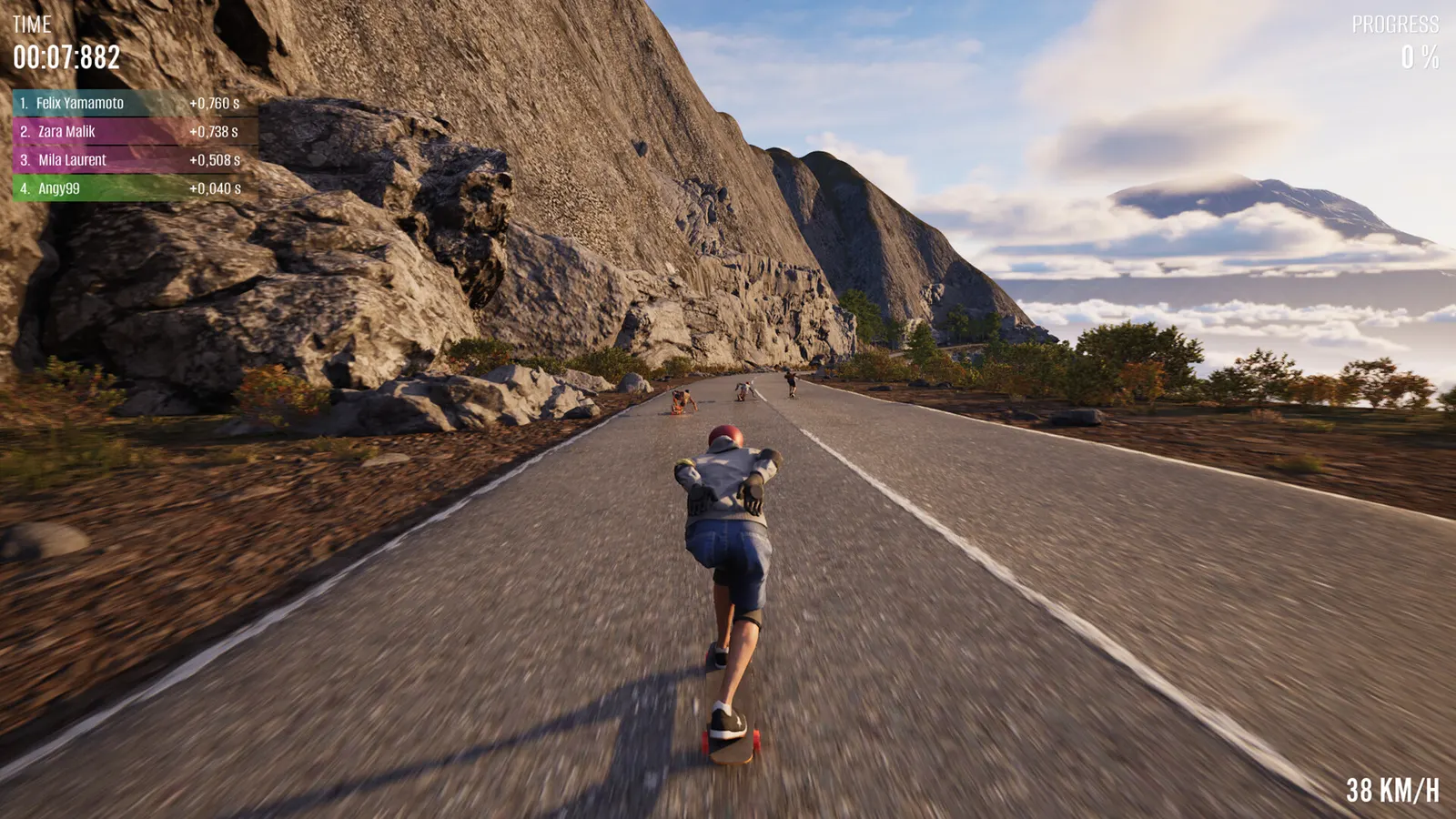 Longboard Skate Downhill Simulator media 10