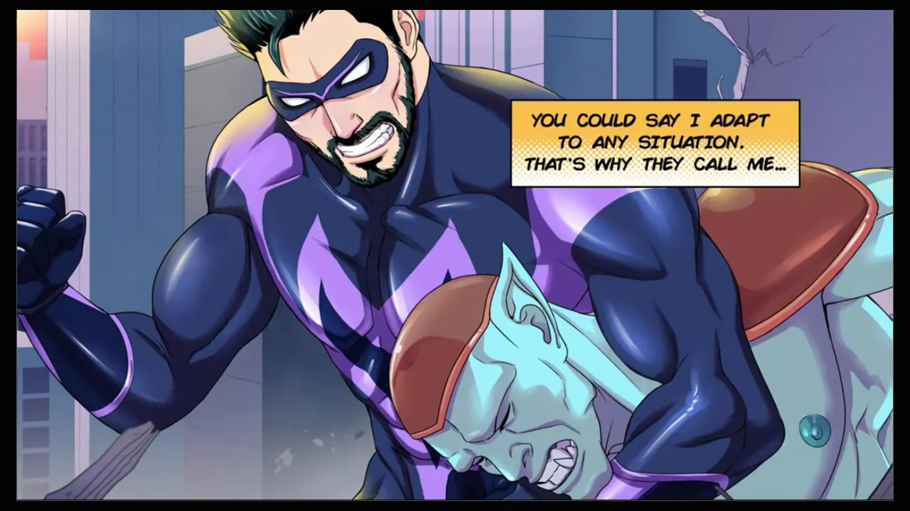 Mister Versatile: A Gay Superhero Visual Novel media 4