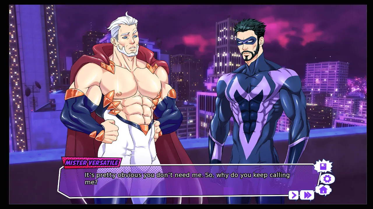 Mister Versatile: A Gay Superhero Visual Novel media 16