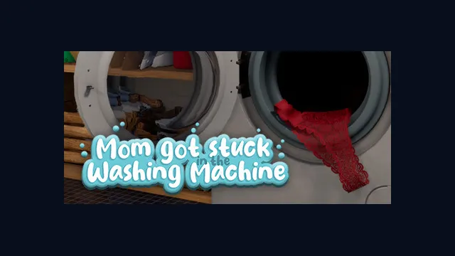 Mom got stuck in the washing machine