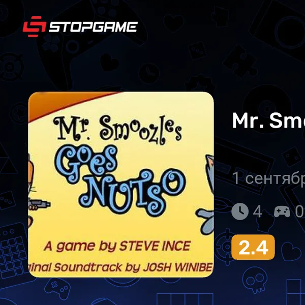 Обкладинка гри Mr. Smoozles Goes Nutso