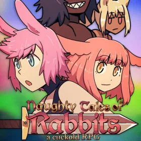 Обкладинка гри Naughty Tales of Rabbits - A Cuckold RPG