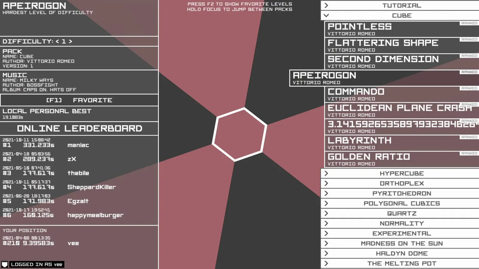 Open Hexagon media 6