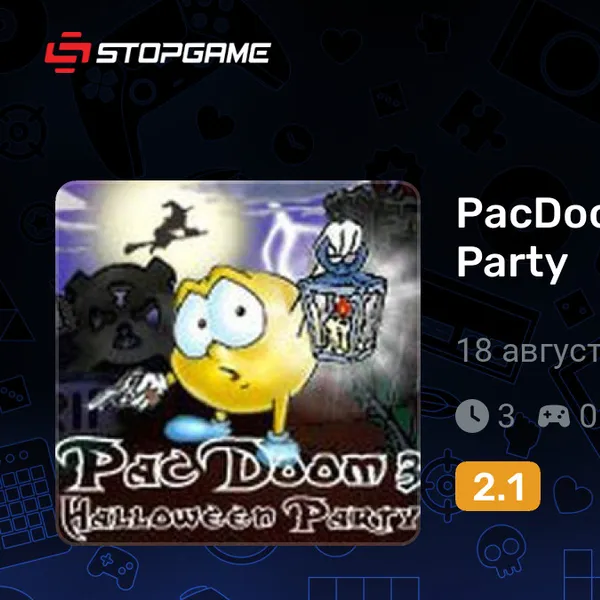 Обкладинка гри PacDoom 3: Halloween Party