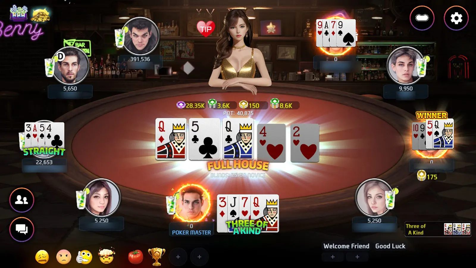 Poker Master - Texas Hold'em, Roulette, Blackjack, Baccarat, Omaha, Slots, Teen Patti, Mahjong, Landlord, Showhand, Bullfighting, Chinese poker media 2
