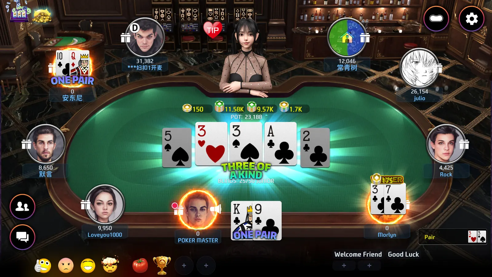 Poker Master - Texas Hold'em, Roulette, Blackjack, Baccarat, Omaha, Slots, Teen Patti, Mahjong, Landlord, Showhand, Bullfighting, Chinese poker media 5