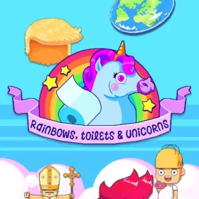 Обкладинка гри Rainbows, toilets & unicorns!