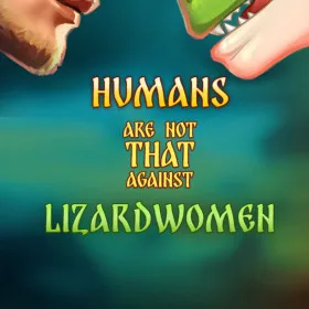 Обкладинка гри Humans are not that against Lizardwomen
