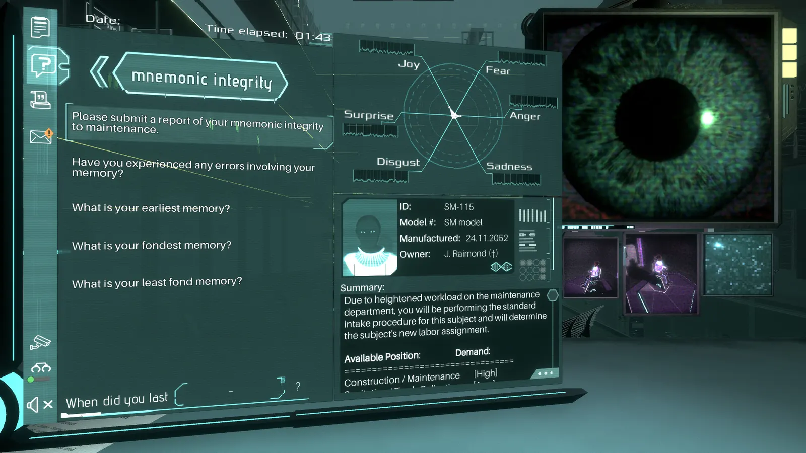 Silicon Dreams  |  cyberpunk interrogation media 2