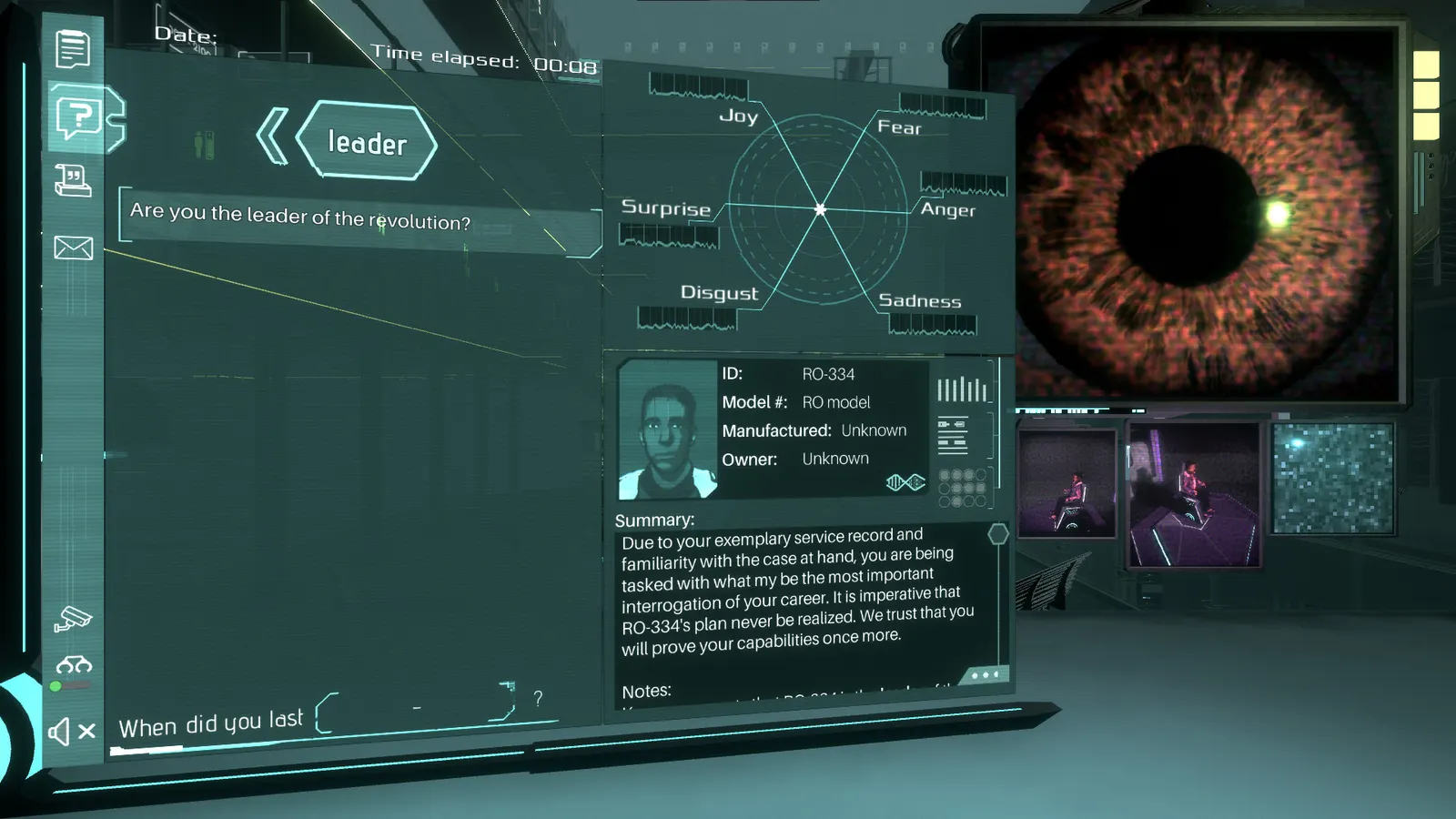Silicon Dreams  |  cyberpunk interrogation media 9