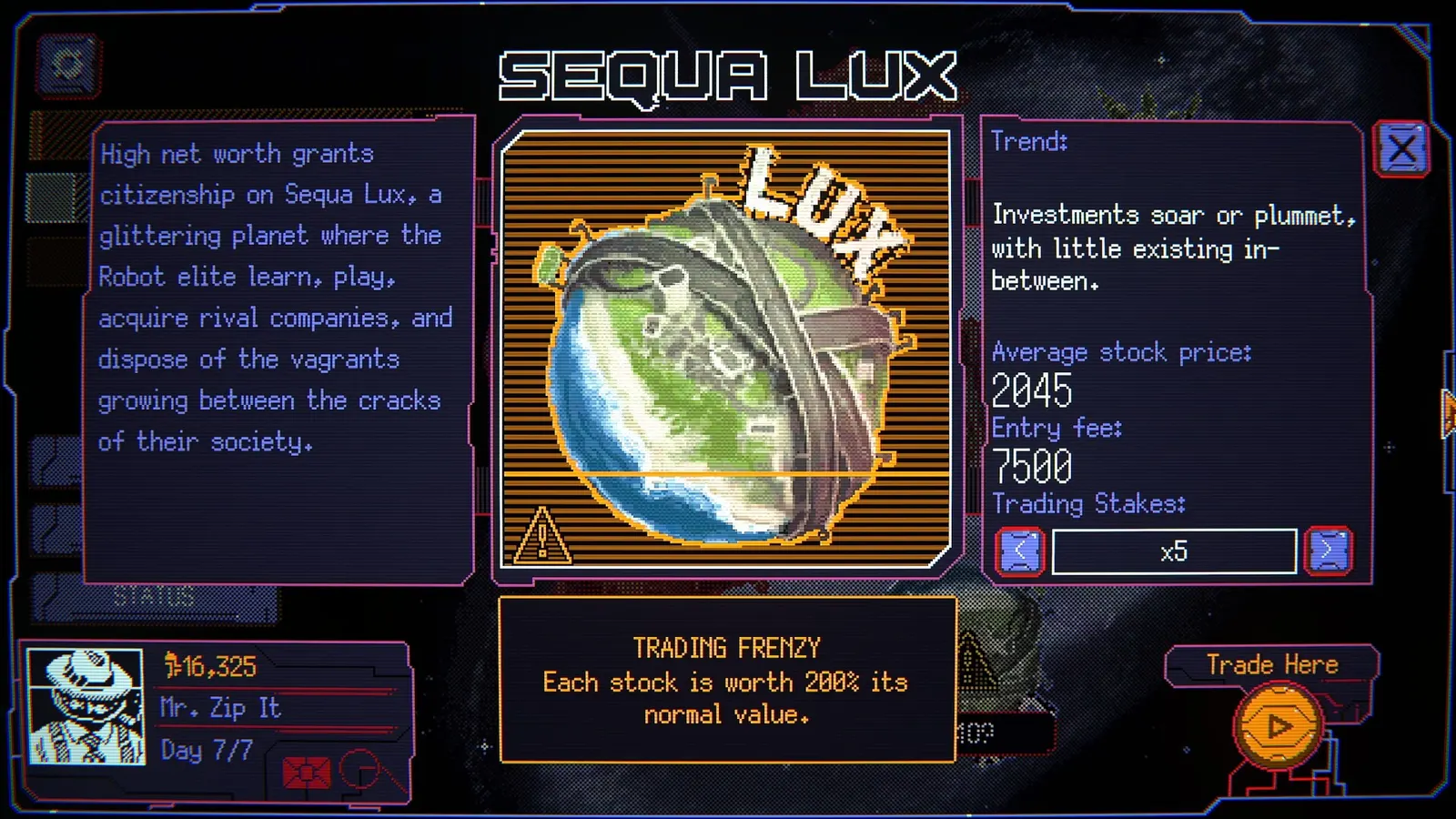 Space Warlord Baby Trading Simulator media 5
