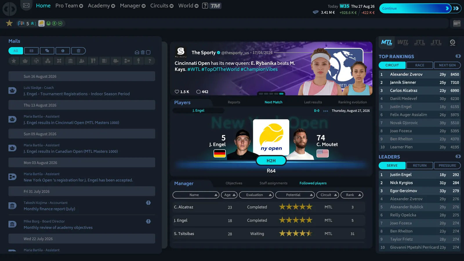 Tennis Manager 26 media 2
