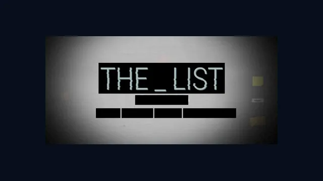 The List
