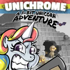 Обкладинка гри Unichrome: A 1-Bit Unicorn Adventure