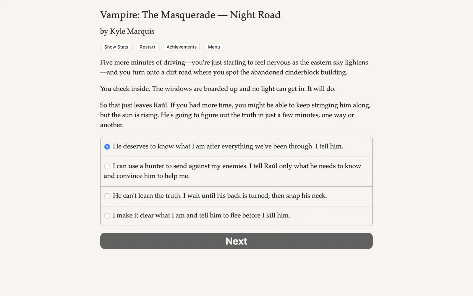 Vampire: The Masquerade — Night Road media 3