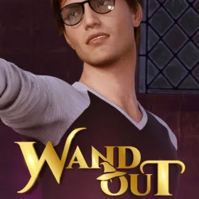 Обкладинка гри Wand Out - A 3D Magical Gay Novel