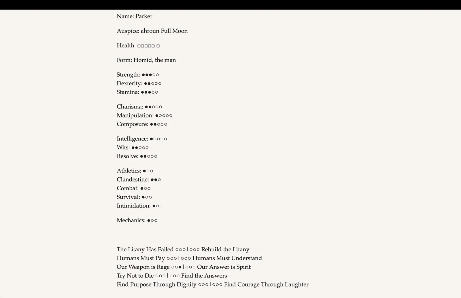 Werewolf: The Apocalypse — The Book of Hungry Names media 6
