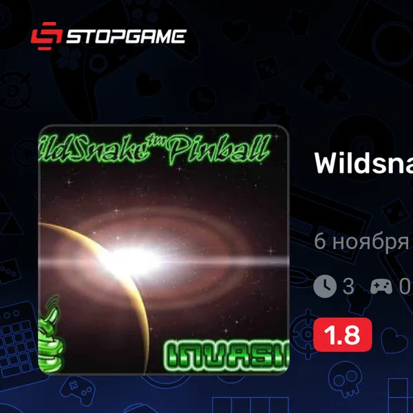 Обкладинка гри Wildsnake Pinball: Invasion