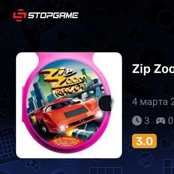 Обкладинка гри Zip Zoom Racer