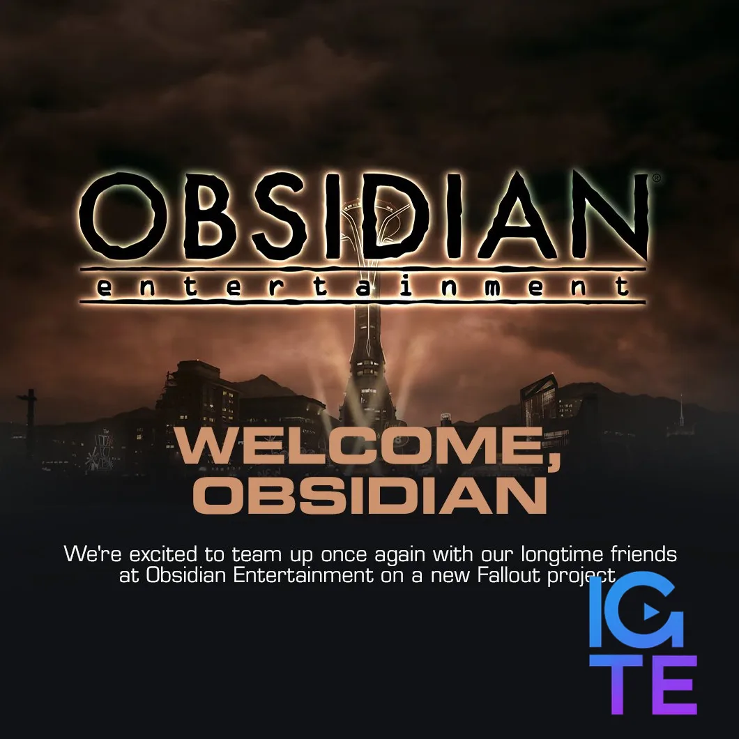 Welcome, Obsidian - we're excited to team up once again with our longtime friends at Obsidian Entertainment on a new Fallout project.