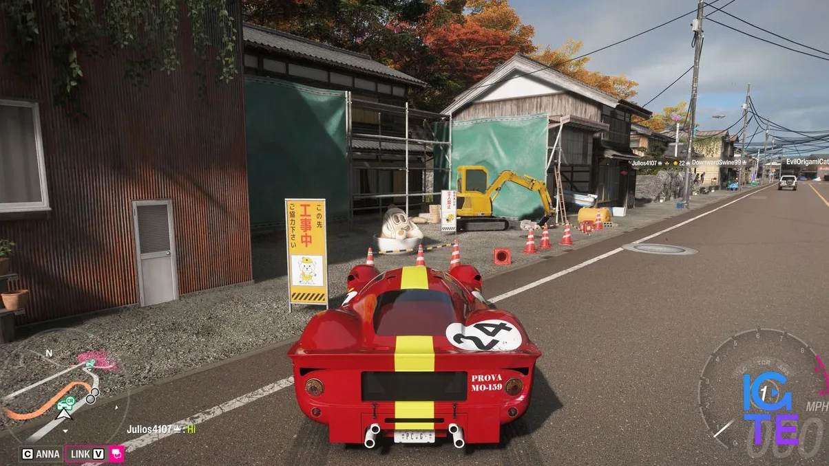 Ділянка дороги в Ine, де можна знайти tank lattes у Forza Horizon 6.