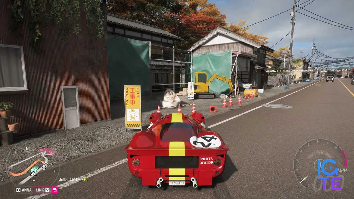 Ділянка дороги в Ine, де можна знайти tank lattes у Forza Horizon 6.